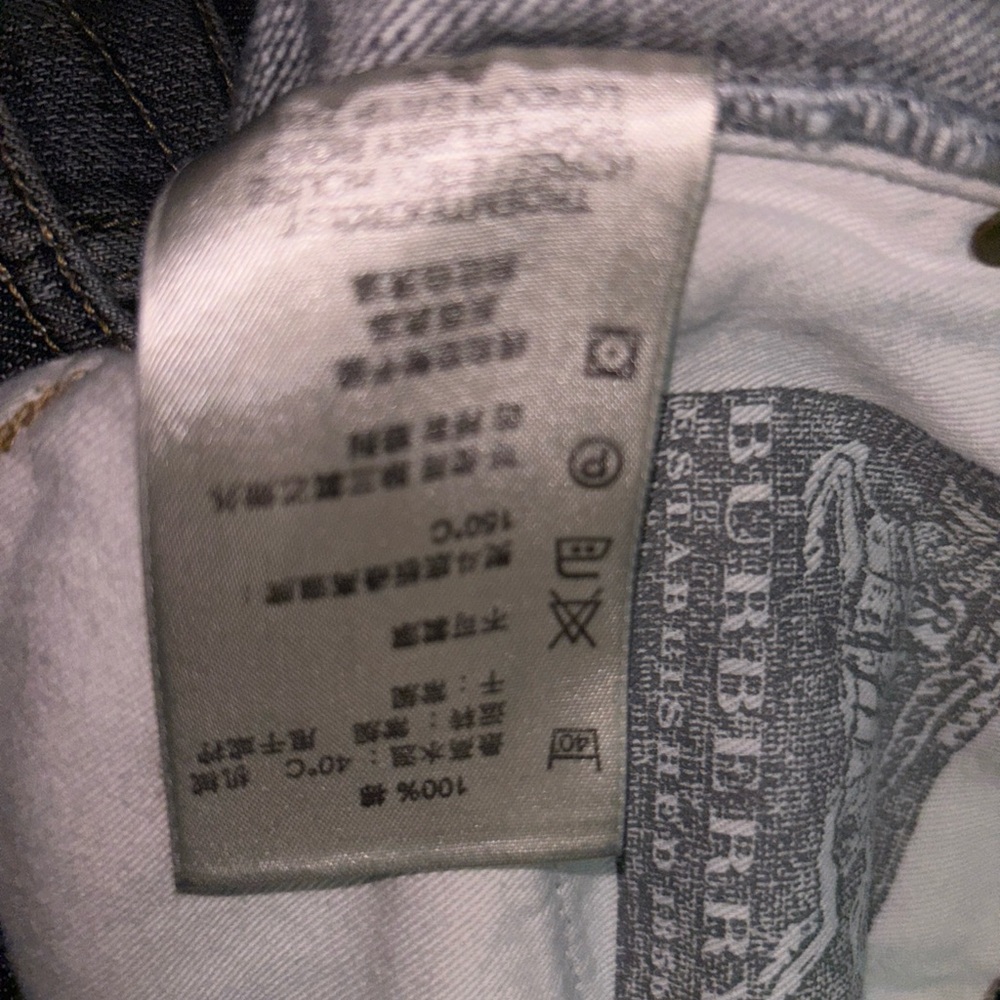 Burberry Blue Straight Jeans Classic Fit - Picture 10 of 11